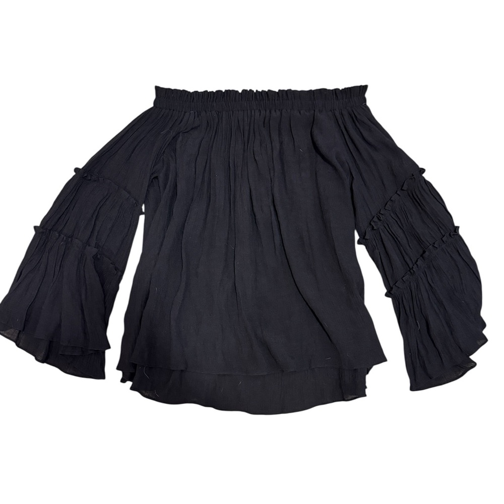 eesome Women's Black Off-Shoulder Top